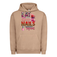 Pigment Burro eat sleep nails repeat bbs Urban Hoodie - BundleAndBundleShop