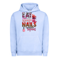 Pigment Grape Ice eat sleep nails repeat bbs Urban Hoodie - BundleAndBundleShop
