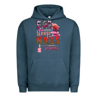 Pigment Midnight Navy eat sleep nails repeat bbs Urban Hoodie - BundleAndBundleShop