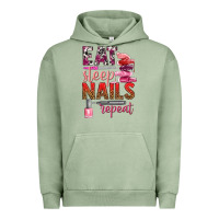 Pigment Oil Green eat sleep nails repeat bbs Urban Hoodie - BundleAndBundleShop