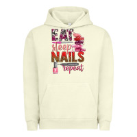 Pigment Pistachio eat sleep nails repeat bbs Urban Hoodie - BundleAndBundleShop