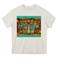 Cream crosses tumbler Heavy Core Tee - BarkalooDesign