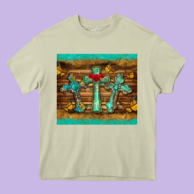 Crosses Tumbler Heavy Core Tee Designed By Barkaloodesign