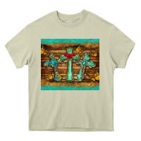 Mossy crosses tumbler Heavy Core Tee - BarkalooDesign