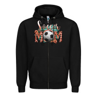 Black Soccer Mom Zipper Hoodie - Bettercallsaul