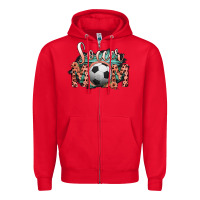 Red Soccer Mom Zipper Hoodie - Bettercallsaul