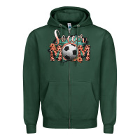 Sports Green Soccer Mom Zipper Hoodie - Bettercallsaul