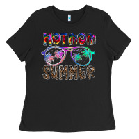 Black hot mom summer Ladies Tee - CowhideDigitalArt