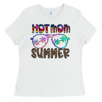 White hot mom summer Ladies Tee - CowhideDigitalArt