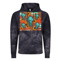 Cloud Black turquoise cross pattern Vintage Hoodie - Jasminsmagicworld