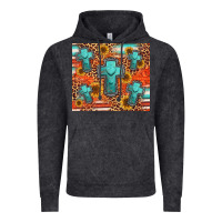 Vintage Black turquoise cross pattern Vintage Hoodie - Jasminsmagicworld