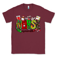 Burgundy Nurse Juneenth Classic Tee - CowhideDigitalArt