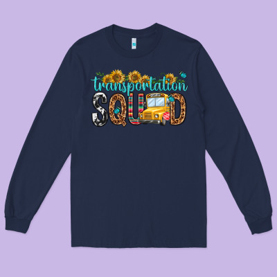 Transportation Squad Long Sleeve Tee Designed By Nancycooperartshop