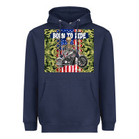 Navy born to ride Heavyweight Hoodie - TumblerDesignByShophia