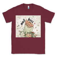 Burgundy nail boss Classic Tee - MaliasSmallBusiness