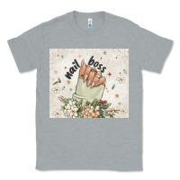 Heather Grey nail boss Classic Tee - MaliasSmallBusiness