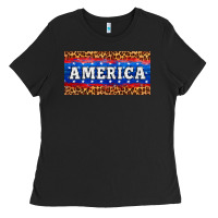 Black america license plate Ladies Tee - HRA Design Shop