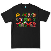 Black one merry teacher Premium Tee - AdoDesignShop