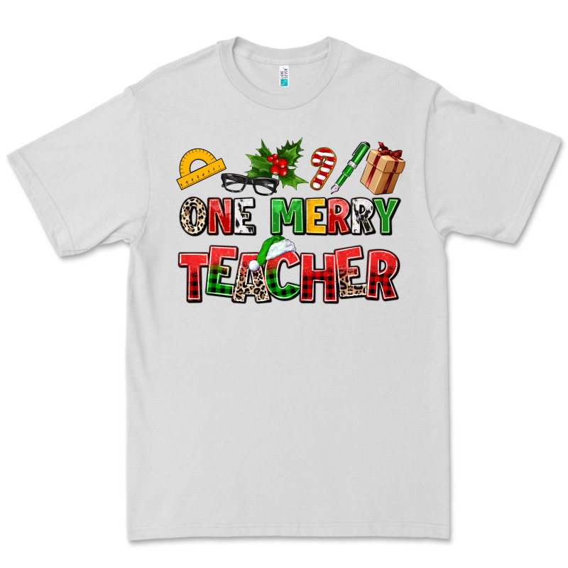 One Merry Teacher Premium Tee by AdoDesignShop | Teevron