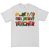 Dove Grey one merry teacher Premium Tee - AdoDesignShop