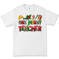 White one merry teacher Premium Tee - AdoDesignShop