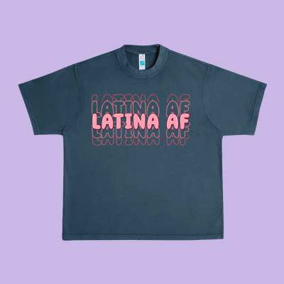 Latina Af Urban Heavy Tee Designed By Maliassmallbusiness