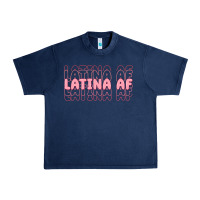 Navy latina af Urban Heavy Tee - MaliasSmallBusiness