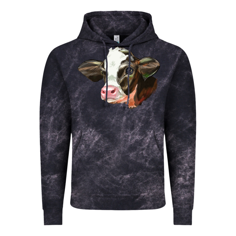 Holstein Calf Face Vintage Hoodie by LillyAllenDesigns | Teevron