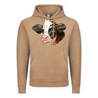 Vintage Coffee holstein calf face Vintage Hoodie - LillyAllenDesigns