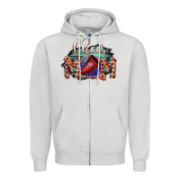 Dove Grey Cheer Mom Zipper Hoodie - Bettercallsaul