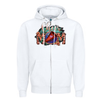 White Cheer Mom Zipper Hoodie - Bettercallsaul