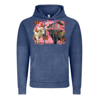 Vintage Denim Valentine's day barn and black angus with charolais Vintage Hoodie - RanaPortraitStore