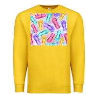 Lemon flip flops with leopard Premium Sweatshirt - TumblerDesignByShophia