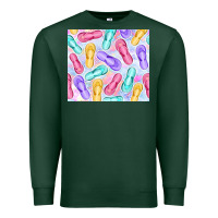 Sports Green flip flops with leopard Premium Sweatshirt - TumblerDesignByShophia