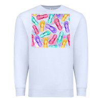 White flip flops with leopard Premium Sweatshirt - TumblerDesignByShophia