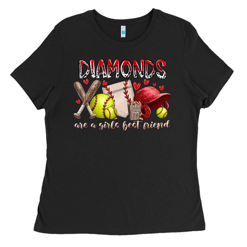 Diamonds Are A Girls Best Friends Ladies Tee by RacoonDesign | Teevron