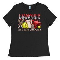 Black diamonds are a girls best friends Ladies Tee - RacoonDesign