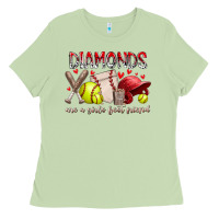 Matcha diamonds are a girls best friends Ladies Tee - RacoonDesign