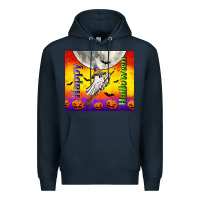 Navy happy halloween Premium Hoodie - TumblerDesignByShophia