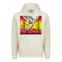 Oatmeal Heather happy halloween Premium Hoodie - TumblerDesignByShophia