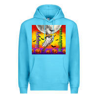 Ocean Blue happy halloween Premium Hoodie - TumblerDesignByShophia