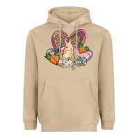 Mushroom Easter heart Easter Day Heavyweight Hoodie - HowdyJamesFarm
