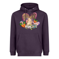 Plum Easter heart Easter Day Heavyweight Hoodie - HowdyJamesFarm