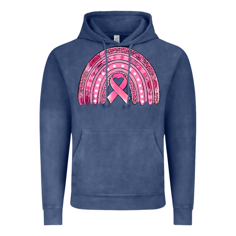 Breast Cancer Awareness Rainbow Vintage Hoodie by Jasminsmagicworld | Teevron