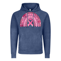 Vintage Denim breast cancer awareness rainbow Vintage Hoodie - Jasminsmagicworld