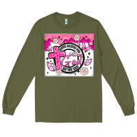 Army Green doing my best and letting god Long Sleeve Tee - MaliasSmallBusiness