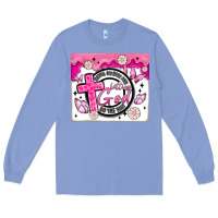 Colony Blue doing my best and letting god Long Sleeve Tee - MaliasSmallBusiness