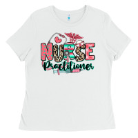 White nurse practitioner Ladies Tee - RanaPortraitStore