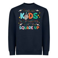 Navy i love my kids but sometimes i wanna square up Heavyweight Sweatshirt - MaliasSmallBusiness