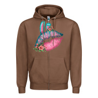 Chestnut Eared Turquoise Pink Easter Lips Zipper Hoodie - Bettercallsaul